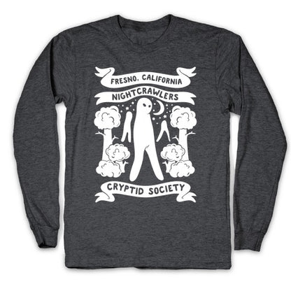 Fresno Nightcrawlers Cryptid Society White Print Longsleeve Tee