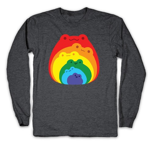 Frogs In Frogs In Frogs Rainbow Longsleeve Tee