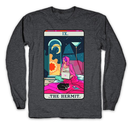 Hermit Tarot Card Longsleeve Tee