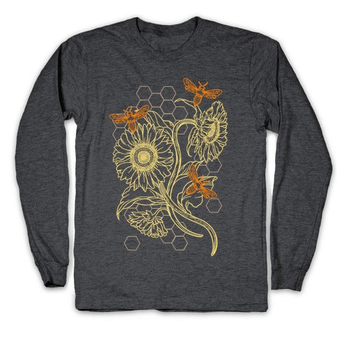 Honeybees & Sunflowers Longsleeve Tee