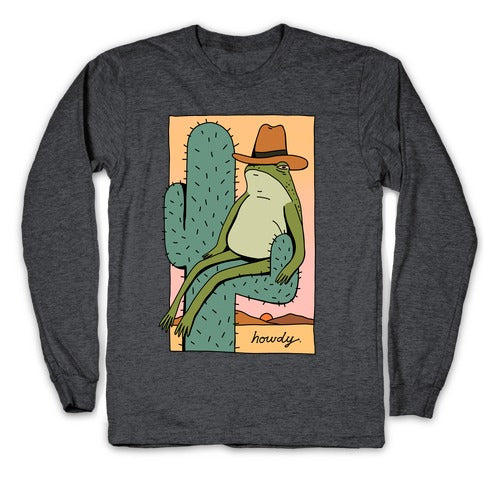 Howdy Frog Cowboy Longsleeve Tee