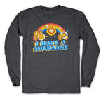I Have a Migraine Retro Rainbow Longsleeve Tee