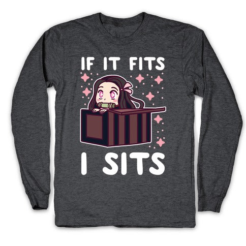 If It Fits, I Sits - Demon Slayer Longsleeve Tee
