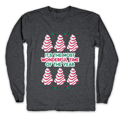 It's the Most Wonderful Time of the Year (Holiday Tree Cake Time) Longsleeve Tee