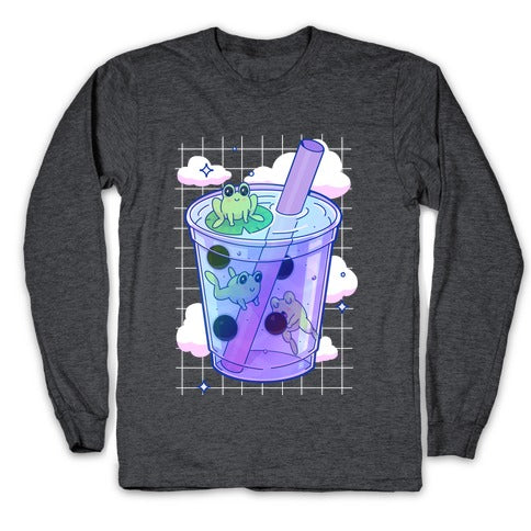 Kawaii Boba Frogs Longsleeve Tee