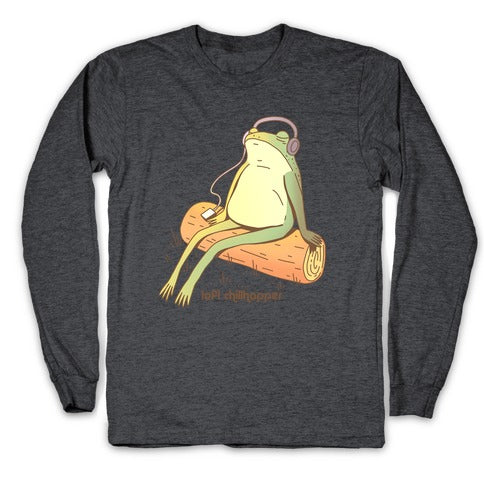 Lofi Chillhopper Frog Longsleeve Tee