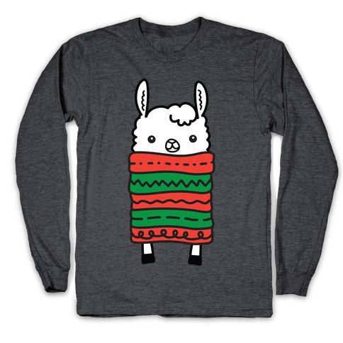 Long Llama Scarf Longsleeve Tee