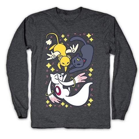 Magical Mascots - Luna, Kero and Kyubey Longsleeve Tee