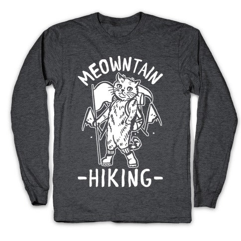 Meowntain Hiking Cat Longsleeve Tee