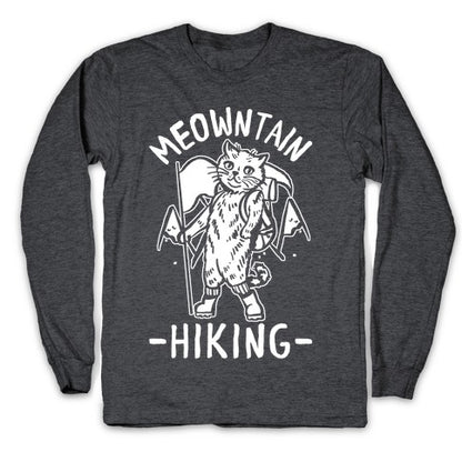 Meowntain Hiking Cat Longsleeve Tee