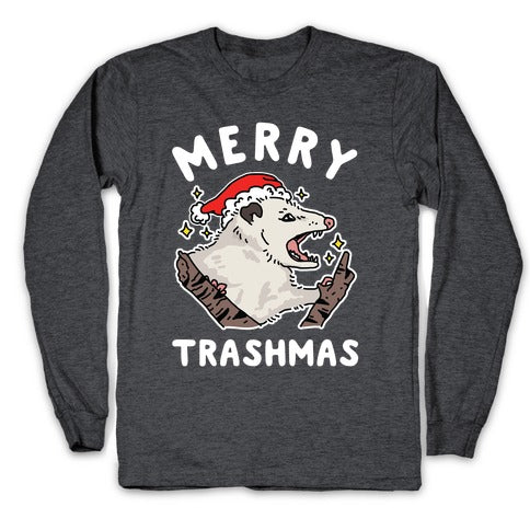 Merry Trashmas Opossum Longsleeve Tee