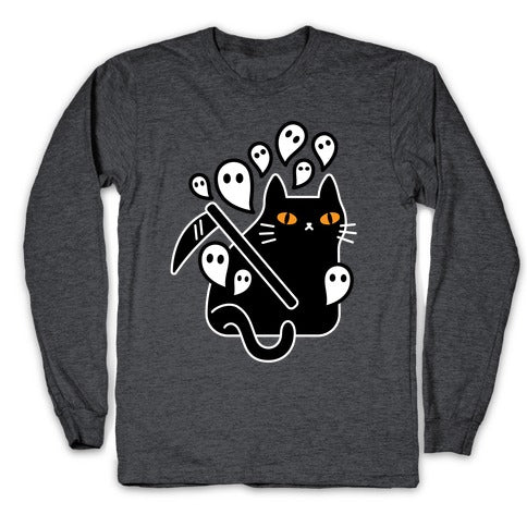 Nine Lives Reaper Cat Longsleeve Tee