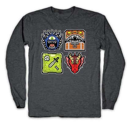 Pixel DnD Monsters Longsleeve Tee