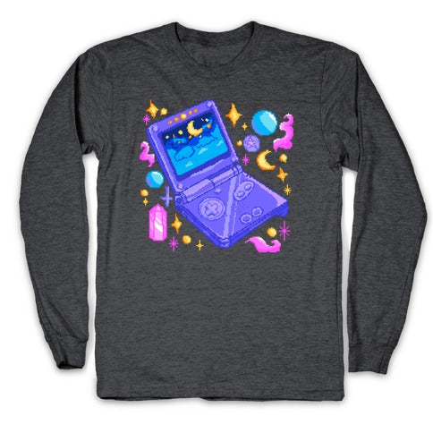 Pixelated Witchy Game Boy  Longsleeve Tee