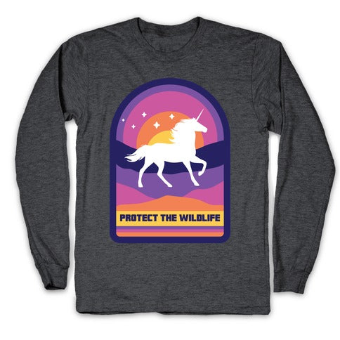 Protect The Wildlife (Unicorn) Longsleeve Tee