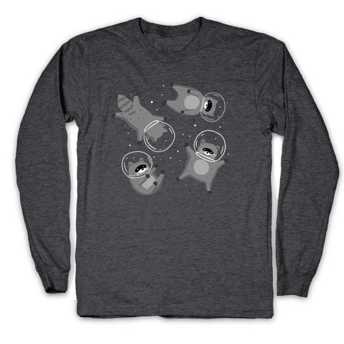 Raccoons In Space Longsleeve Tee