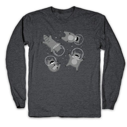 Raccoons In Space Longsleeve Tee