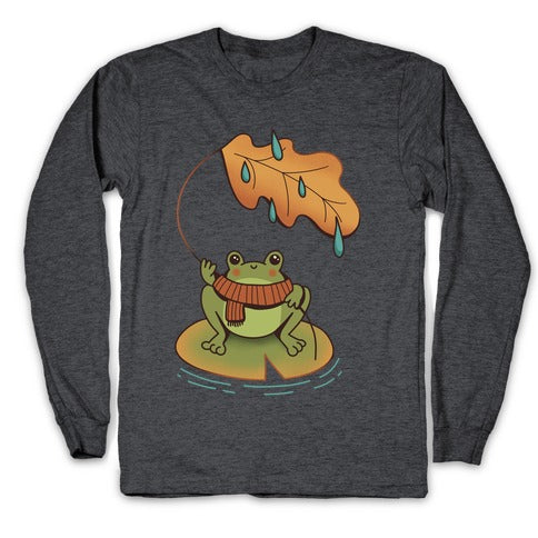 Rainy Fall Frog Longsleeve Tee