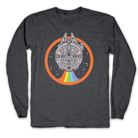 Retro Rainbow Falcon Longsleeve Tee