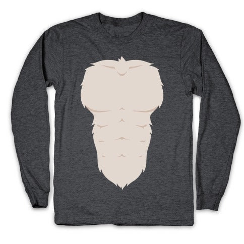 Ripped Furry Chest Longsleeve Tee