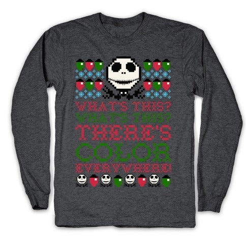 Skellington Ugly Sweater Longsleeve Tee