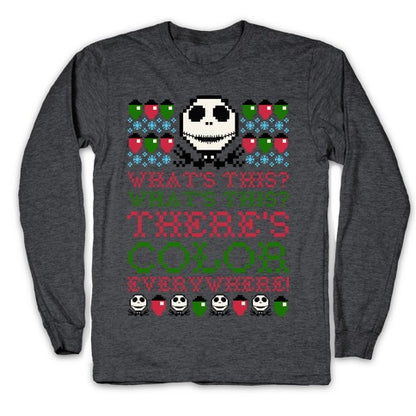 Skellington Ugly Sweater Longsleeve Tee