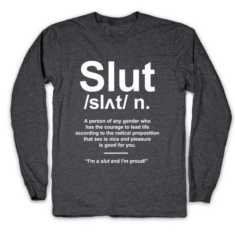 Slut Definition Longsleeve Tee