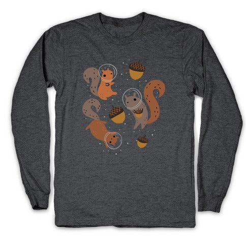 Squirrels In Space Longsleeve Tee