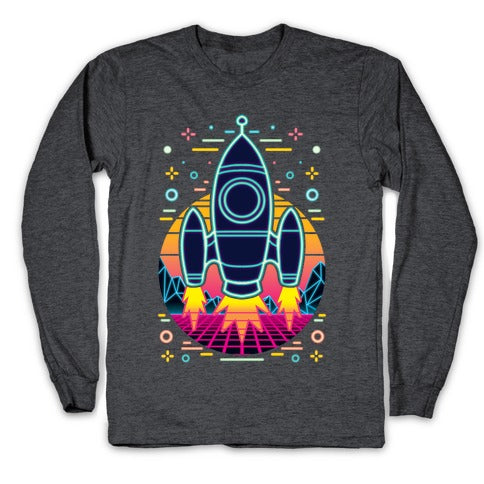 Synthwave Space Exploration Longsleeve Tee