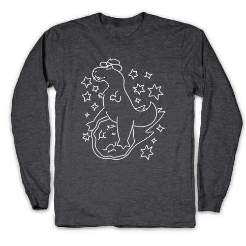 T-Rex Riding a Meteor Longsleeve Tee