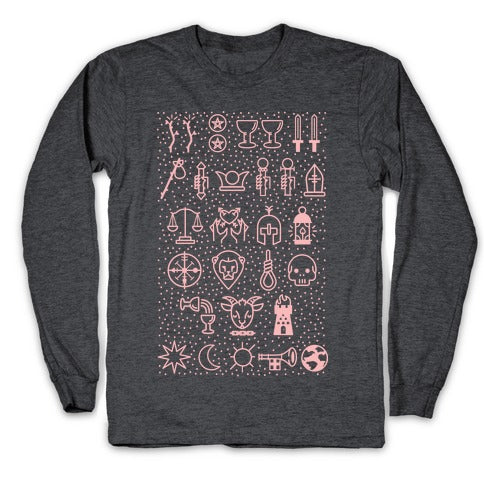 Tarot Card Icons Longsleeve Tee