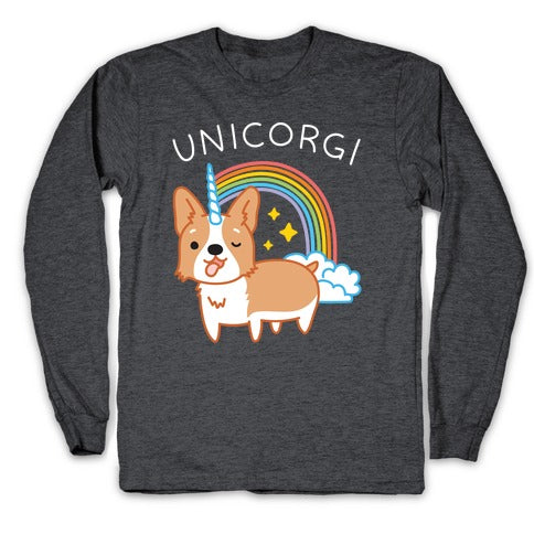 Unicorgi Corgi Unicorn Longsleeve Tee