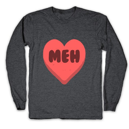 Valentine's Day Heart Meh Longsleeve Tee