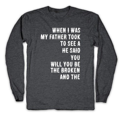 When I Was a Young Boy (1 of 2 pair) Longsleeve Tee
