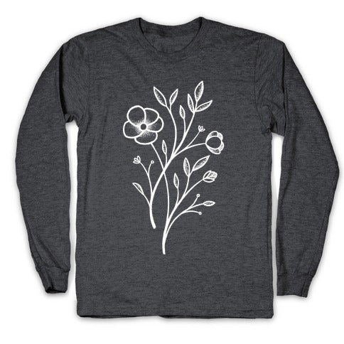 Wildflower Stippled Tattoo Longsleeve Tee