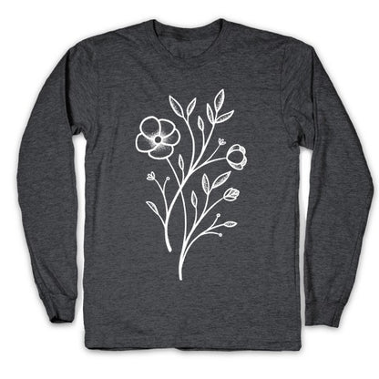 Wildflower Stippled Tattoo Longsleeve Tee