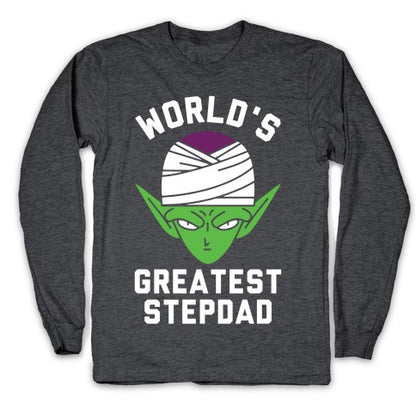 World's Greatest Stepdad Piccolo Parody Longsleeve Tee