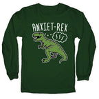 AnxieT-Rex Anxious Dinosaur Longsleeve Tee