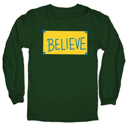 Believe Locker Room Poster Longsleeve Tee