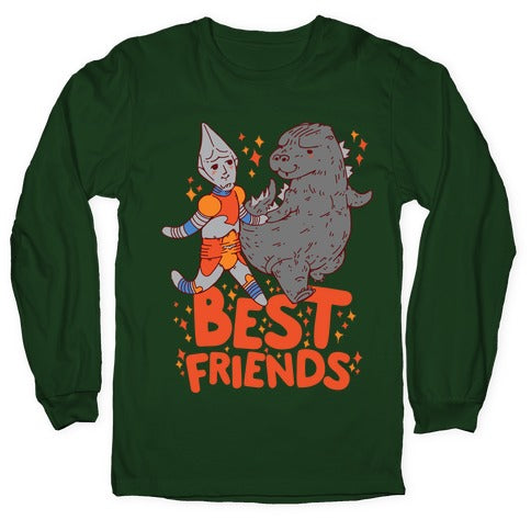 Best Friends Jet Jaguar & Godzilla Longsleeve Tee