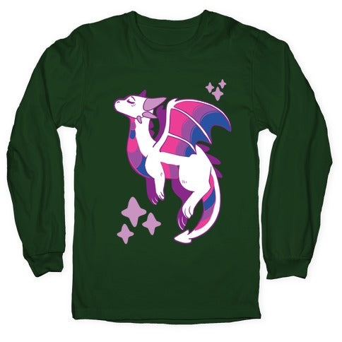 Bi Pride Dragon Longsleeve Tee