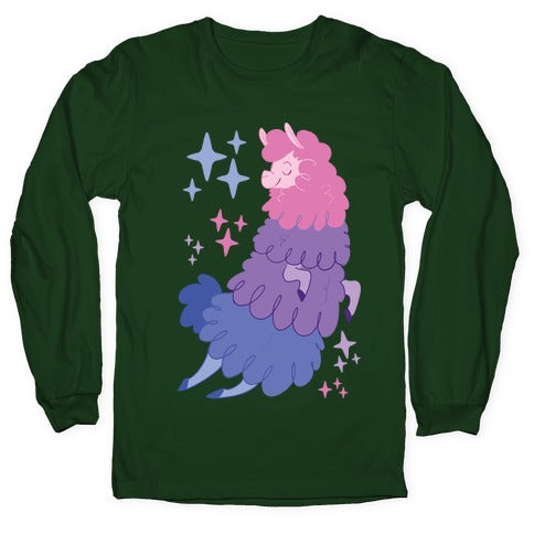 Bisexual Llama Longsleeve Tee