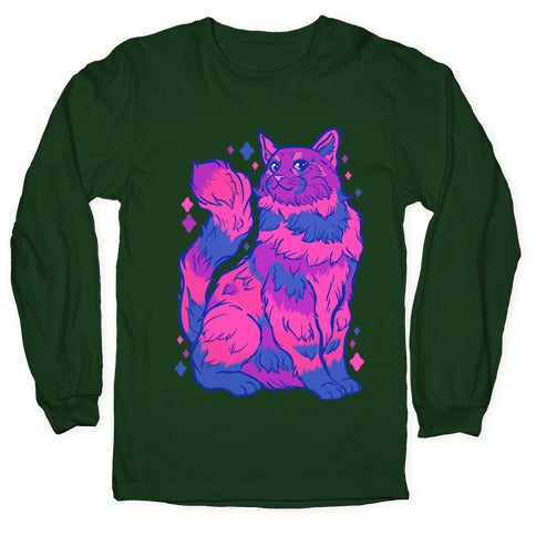 Bisexual Pride Cat Longsleeve Tee