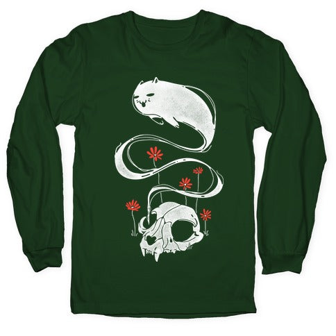 Cat Ghost Longsleeve Tee