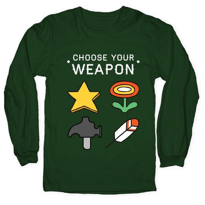 Choose Your Weapon Parody Longsleeve Tee