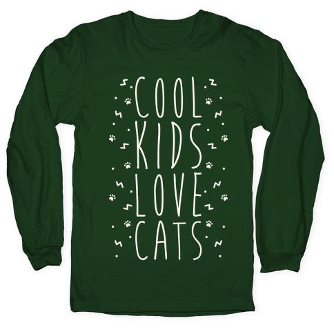 Cool Kids Love Cats Longsleeve Tee