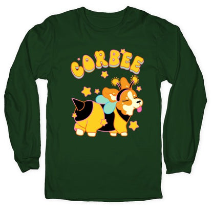 Corbee Corgi in a Bee Costume Longsleeve Tee
