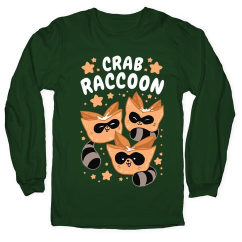 Crab Raccoon Longsleeve Tee