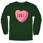 Cunt Candy Heart  Longsleeve Tee