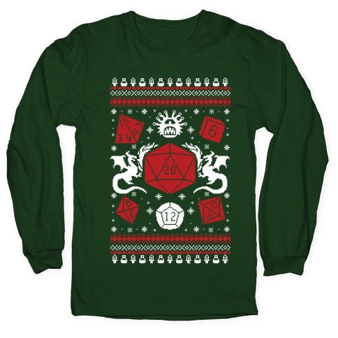 D&D Ugly Sweater Longsleeve Tee